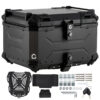 リアボックス バイク リア ボックス 大容量 45L 55L 65L 大型 アルミ 防水 トップケース ベース付き - 画像 (2)