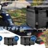 リアボックス バイク リア ボックス 大容量 45L 55L 65L 大型 アルミ 防水 トップケース ベース付き - 画像 (9)