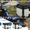 リアボックス バイク リア ボックス 大容量 45L 55L 65L 大型 アルミ 防水 トップケース ベース付き - 画像 (36)