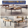 4本セット テーブル脚 高さ40cm 71cm 円柱 アイアン脚 調整アジャスター付き - 画像 (9)