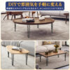 4本セット テーブル脚 高さ40cm 71cm 円柱 アイアン脚 調整アジャスター付き - 画像 (19)
