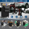 ツールチェスト 2in1 チェスト キャビネット 大型 チェストボックス 工具箱 ツールボックス ツールワゴン キャスター付き - 画像 (9)