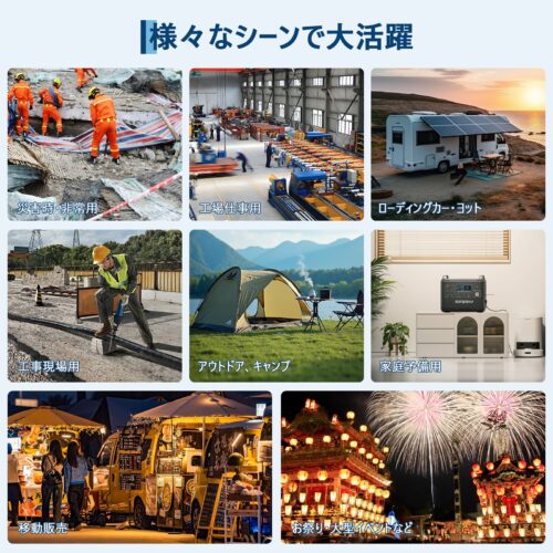 インバーター発電機 LPガス／ガソリン両用発電機 3way 最大出力4200W リモコン／キャスター付 家庭用発電機 GR4200iO - 画像 (6)