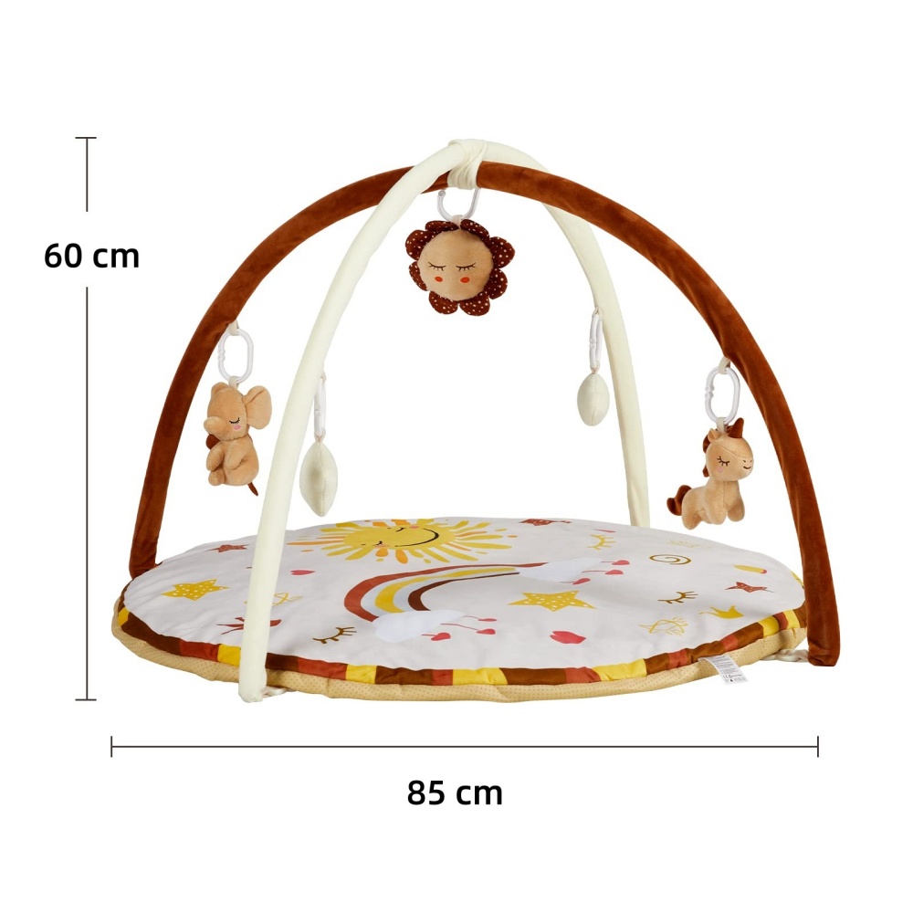 ベビージム プレイジム プレイマット 赤ちゃん 新生児 おもちゃ 室内遊具 知育玩具 人気 出産祝い プレゼント 赤ちゃん向けジム 0ヶ月〜36ヶ月 - 画像 (9)