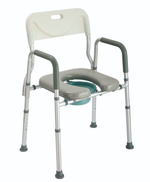 ポータブルトイレ 介護用 取り外しバケツ 高さ調整 高齢者 トイレ 手すり 背もたれ付き 便座 便器 介護トイレ