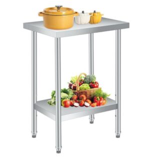 ステンレス作業台 業務用 3サイズ選択可 W60×D36(D46 D60）×H89cm 調理台 2段 耐食性