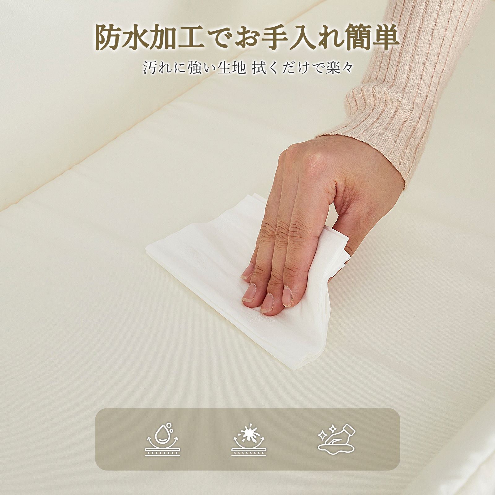 おむつ交換台 ベビーケアテーブル オムツ交換台 折りたたみ 3段階高さ調節 おもちゃラック付き 静音キャスター付き 大容量収納 持ち運び お手入れ簡単 新生児用 安全設計 簡単組立 出産ギフト ベージュ - 画像 (4)