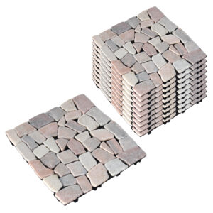 敷石 ストーン 石畳風 ジョイント式 30×30cm DIY バルコニー お庭 おしゃれ ガーデニング ベランダ