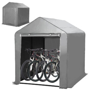 サイクルハウス サイクルポート 2台用 3台用 5台用 ガレージ 物置 ガレージテント バイクガレージ バイク 自転車置き場 屋外 テント 自転車収納 ガレージ 車庫 組み立て式 工具不要 簡易  防水 雨 日よけ UVカット