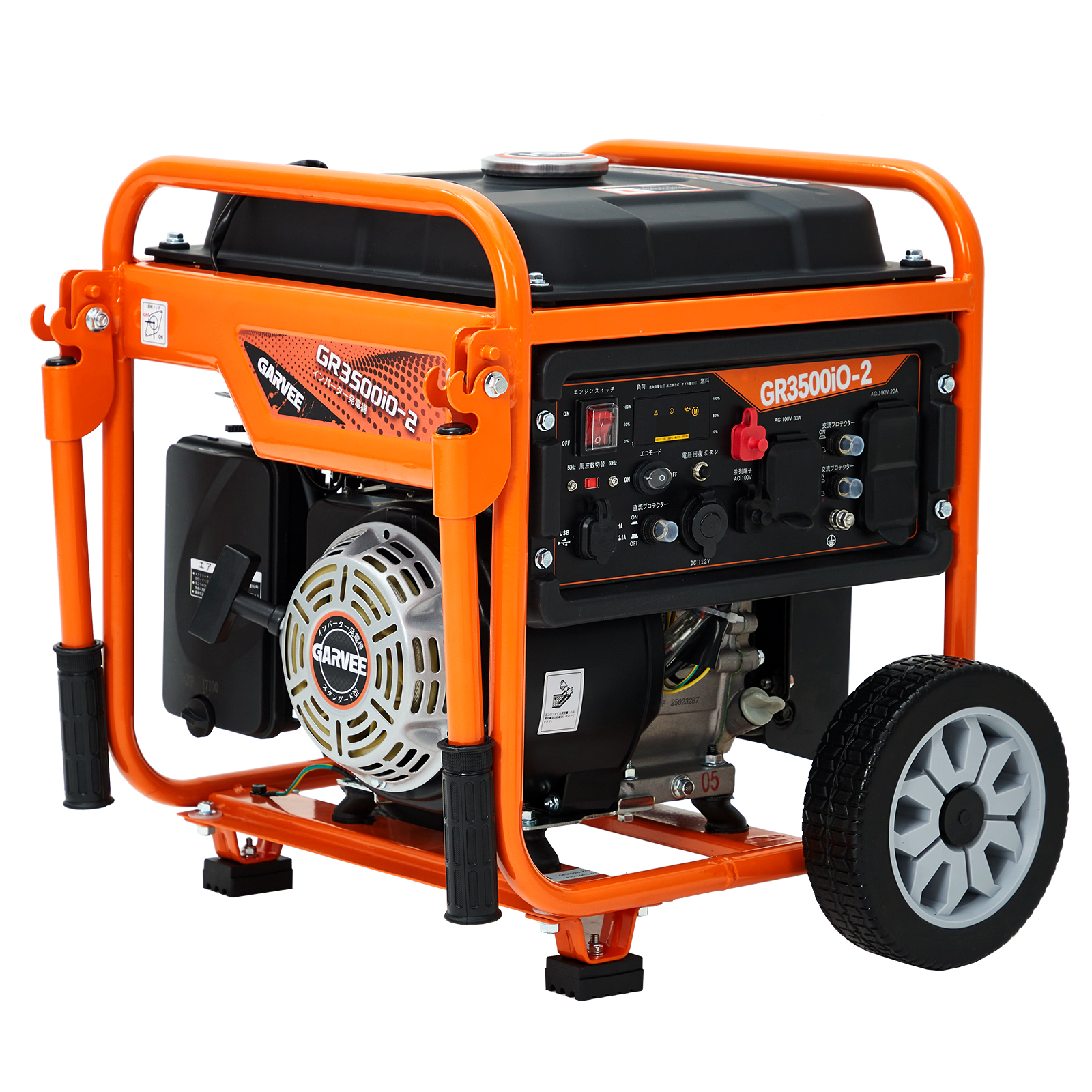 GARVEE インバーター 発電機 3.2KW オープン スタンダード発電機 GR3500iO-2