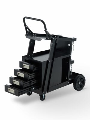 GARVEE 溶接機カート 溶接機台 ウェルダーカート 溶接機移動台 ボンベカート ツールカート 工具カート キャスター付き 大容量