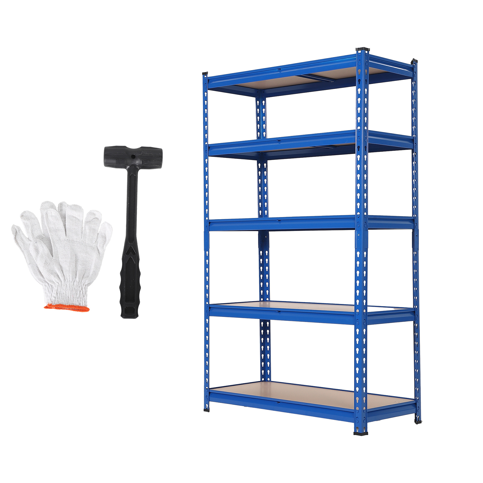 GARVEE スチールラック メタルラック 5段 総耐荷重1250kg スチール棚 オープンラック 中量ラック 業務用 家庭用 ボルトレス シェルフ - 画像 (3)