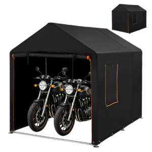 バイクガレージ 1〜3台用 厚手 サイクルハウス ガレージテント 自転車置き場 物置 バイク 屋外 テント 自転車収納 自転車屋根 車庫 UV 撥水 DIY 組み立て