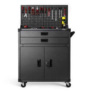 ツールキャビネット ツールワゴン ツールチェスト ワークテーブル 作業台 引き出し ワークベンチ ワークデスク 模型 ブラック